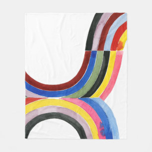 Manta Polar Arcoiris destruccionado - Vertical