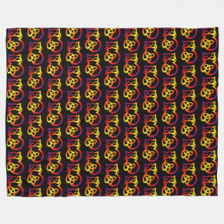 Manta Polar Arcoiris Trinity Knot Celtic Cat Fleece Blanet