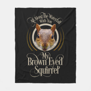 Manta Polar ardilla de ojos marrones - amante de ardillas dive