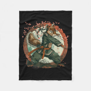 Manta Polar Ardilla Kung Fu Taekwondo Mma Artes Marciales Saku