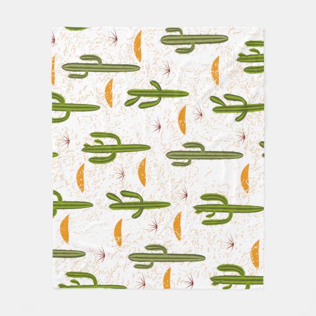 Manta Polar Arena de Cactus: Sin Maravilloso Al Estilo Mexican (Anverso)