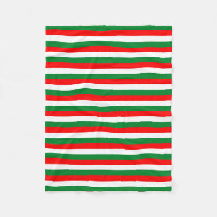 Manta Polar Argelia Líbano Omán Italia bandera rayas rojo blan