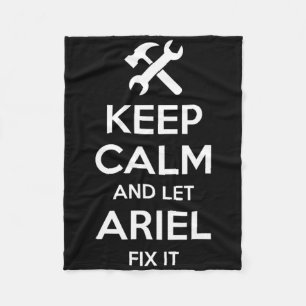 Manta Polar Ariel Fix Cita Graciosa Cumpleaños Nombre Personal