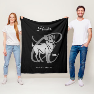 Manta Polar Aries el espolón - Rótulo del zodiaco