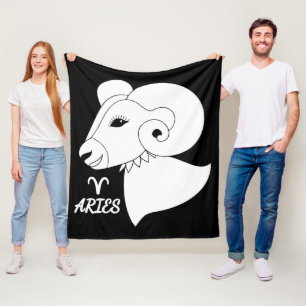 Manta Polar Aries Silhouette Fleece Blanket
