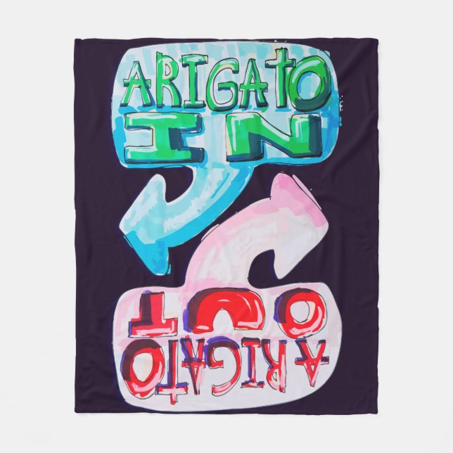 Manta Polar Arigato In, Arigato Out (Anverso)