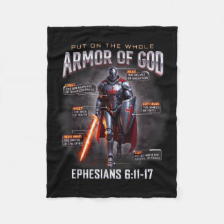 Manta Polar Armadura Completa De Dios Cristianos Niños Jóvenes