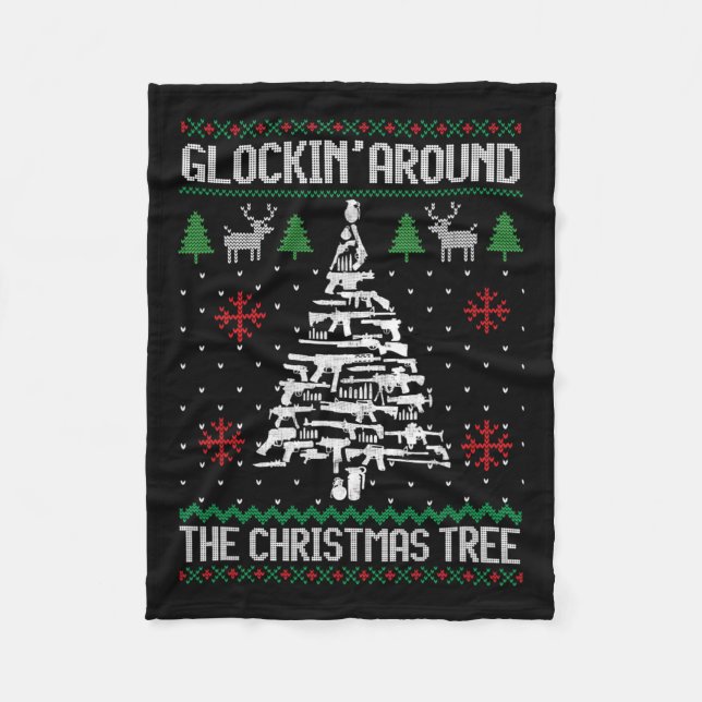 Manta Polar Armas Divertidas Navidades Feo Para Amantes De Las (Anverso)