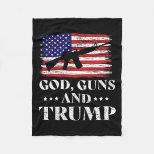Manta Polar Armas Y Camisas Trump