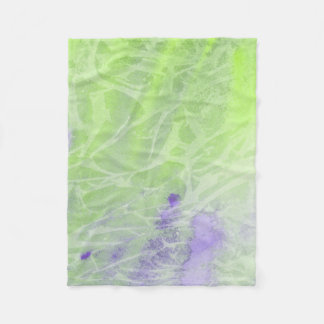 Manta Polar Armonía Suave Verde y Lavanda