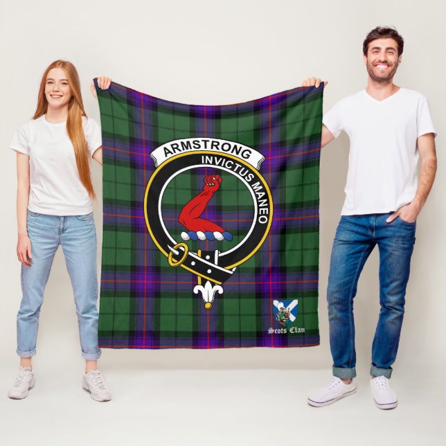Manta Polar Armstrong Modern Clan Badge Tartan Plaid (In situ)