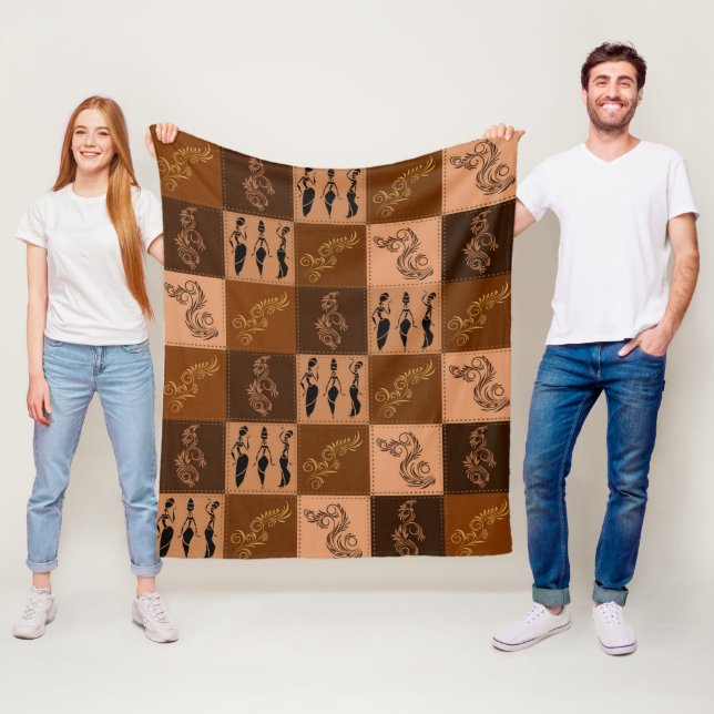 Manta Polar Aroma de café. Parche. (In situ)