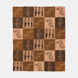 Manta Polar Aroma de café. Parche.