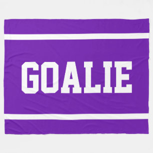 Manta Polar Arquero Deportivo Atletismo Morado Blanco Texto Ra