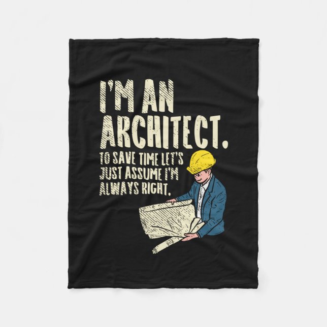 Manta Polar Arquitecto - Soy arquitecto (Anverso)