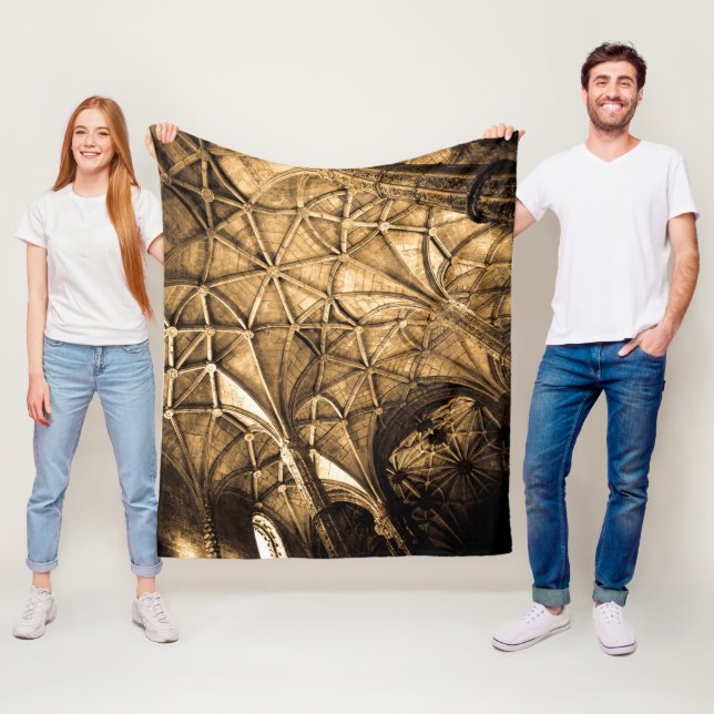 Manta Polar Arquitectura portuguesa sepia (In situ)