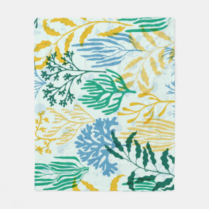 Manta Polar Arrecife de Coral, Patrón Algae Seamless.