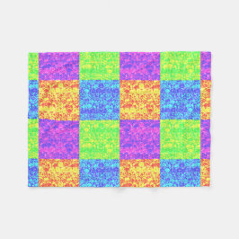 Manta Polar Arreglo de burbujas de arte pop arcoiris