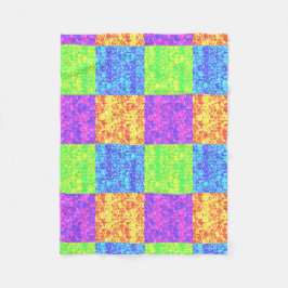 Manta Polar Arreglo de burbujas de arte pop arcoiris