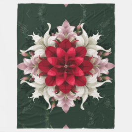 Manta Polar Arreglo floral de la Armada Roja sobre lujo