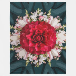 Manta Polar Arreglo floral de la Armada Roja sobre lujo