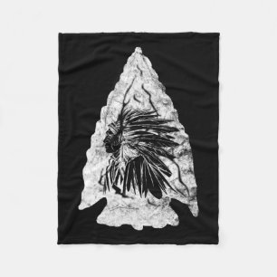 Manta Polar Arrowhead Hunter Jefe Indio Caza de Ricos Nativo