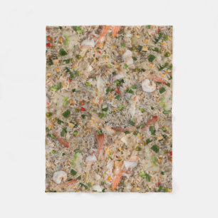 Manta Polar Arroz frito con el camarón