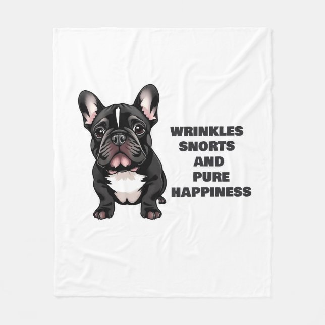 Manta Polar Arrugas, ronquidos y felicidad pura (Anverso)