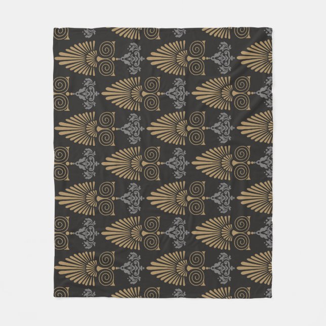 Manta Polar Art Deco: Papel de escritorio de época sin foco (Anverso)