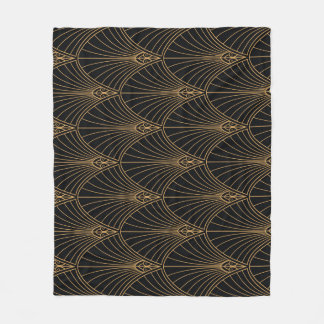 Manta Polar Art deco: patrón geométrico clásico.