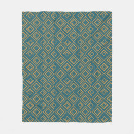 Manta Polar Art Deco turquesa