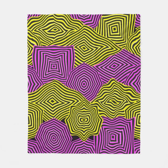 Manta Polar Art Nouveau Geometric Pattern  (Anverso)