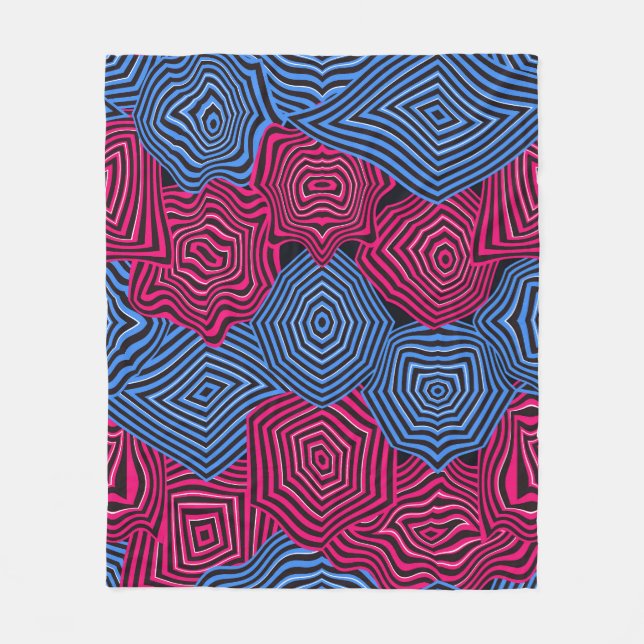 Manta Polar Art Nouveau Geometric Pattern  (Anverso)