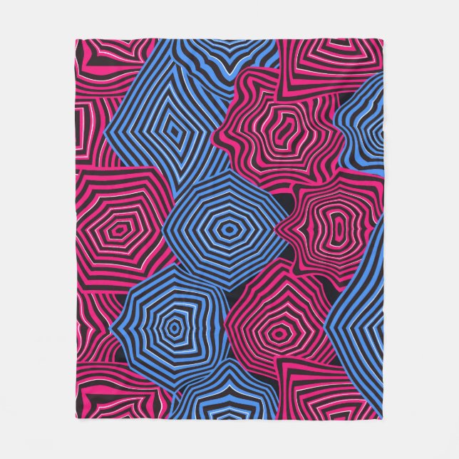 Manta Polar Art Nouveau Geometric Pattern  (Anverso)