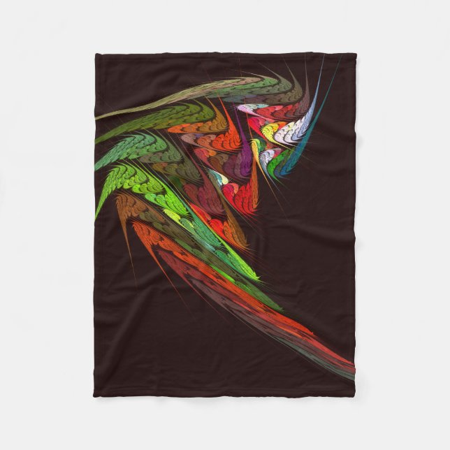 Manta Polar Arte abstracto de Chameleon (Anverso)