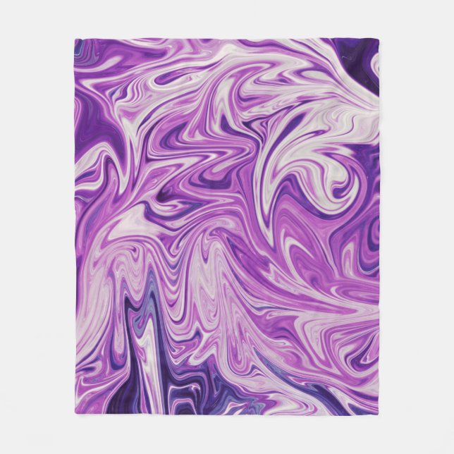 Manta Polar Arte abstracto de lava fundida (Anverso)