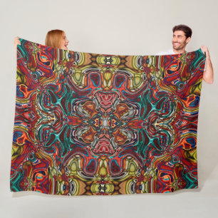Manta Polar arte abstracto Fleece Blanket