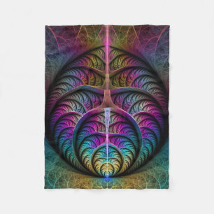 Manta Polar Arte abstracto fractal colorido alucinante