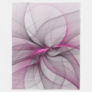 Manta Polar Arte abstracto moderno caótico elegante rosa fract