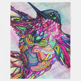 Manta Polar Arte combinado Micaela Zurine del enredo del zen