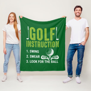 Manta Polar Arte con palabras divertidas de instrucción de gol