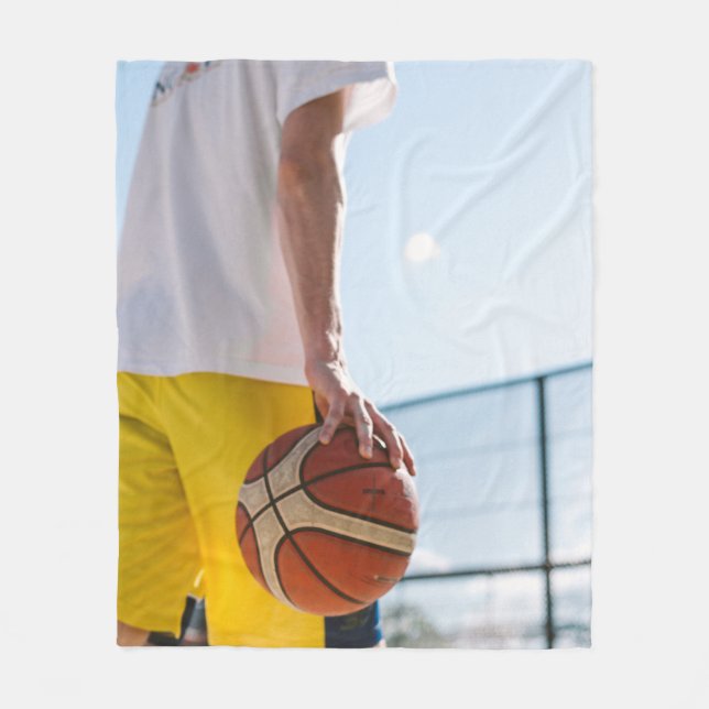Manta Polar Arte de baloncesto (Anverso)