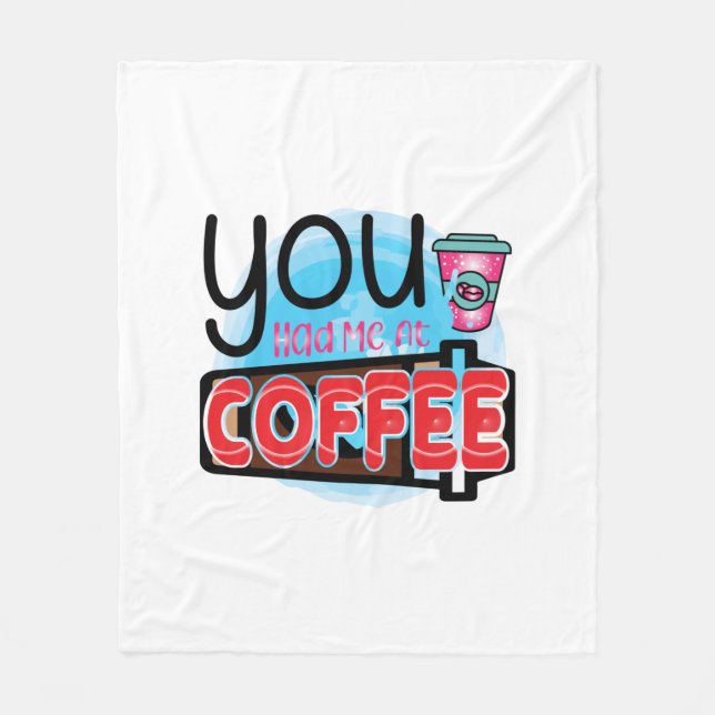 Manta Polar Arte De Café Que Me Llevaste En El Café (Anverso)