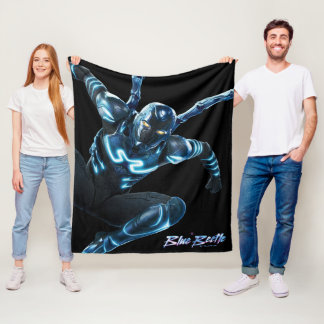 Manta Polar Arte de caracteres de salto de escarabajo azul