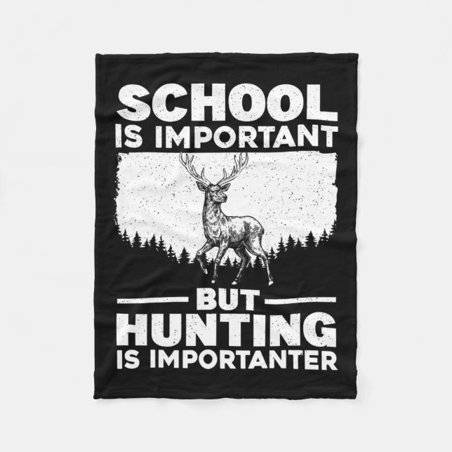 Manta Polar Arte De Caza Gracioso Para Hombres De Niños Deer H (Anverso)