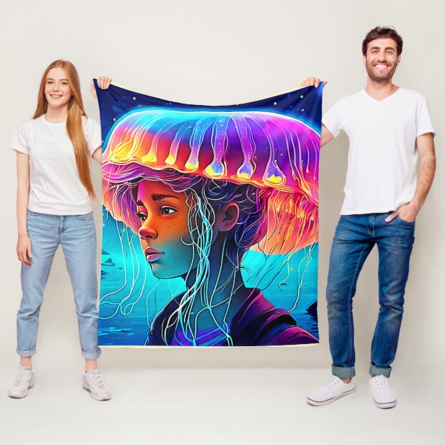 Manta Polar Arte de Chica Medusa (In situ)