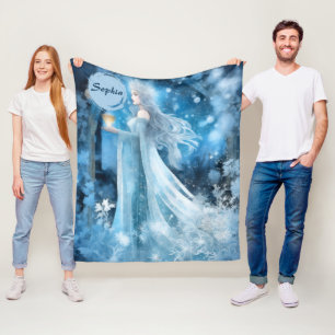 Manta Polar Arte de fantasía de reina de nieve - Diosa mística