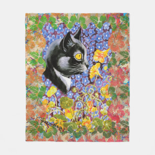 Manta Polar Arte de gatos vintage Louis Wain Tuxedo