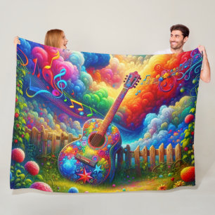 Manta Polar Arte de guitarra