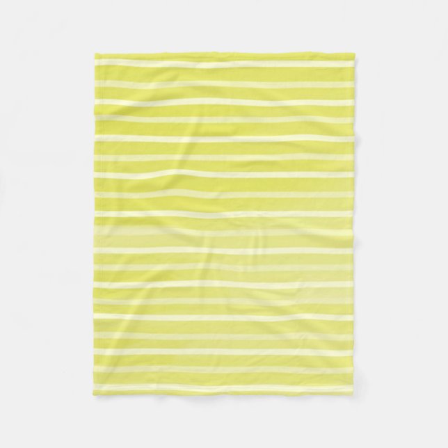 Manta Polar arte de la acuarela de rayas (Anverso)